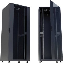 Armadio rack di rete da 19 (L x A x P) 600 x 2057 x 800 mm 42 U Nero (RAL 9005)