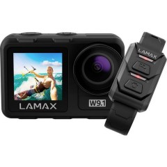 W9.1 Action camera 4K, con stativo, Impermeabile, Cronometraggio, Rallentatore, Antiurto, WLAN, Dual-Display