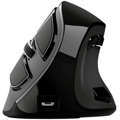 VOXX Senza fili (radio), Bluetooth® Mouse Ottico Ergonomico, Cavo staccabile, Rotella di scorrimento integrata
