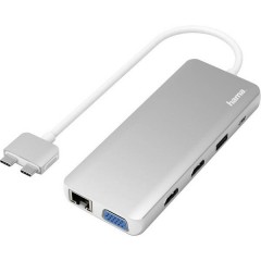 Hama Notebook Dockingstation USB-C™ Adatto per marchio: Apple MacBook incl. funzione di ricarica, Alimentazione