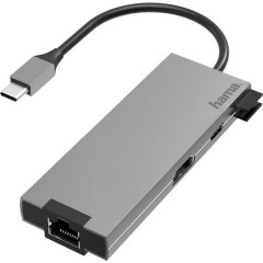 Hama Notebook Dockingstation USB-C™ Adatto per marchio: universale incl. funzione di ricarica, Alimentazione