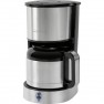 Clatronic KA 3756 Macchina per il caffè acciaio inox, Nero Capacità tazze=8 Isolato
