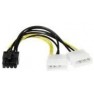 VIDEO CARD POWER ADAPTER LP4PCIEX8ADP - 6IN LP4 TO 8 PIN PCI EXPRESS