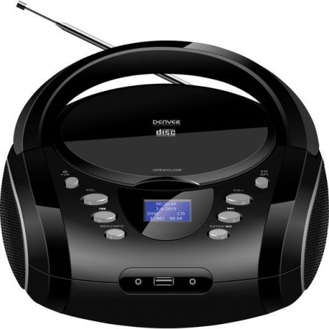 TDB-10 Radio CD FM, DAB+ CD, Bluetooth, AUX Funzione allarme Nero