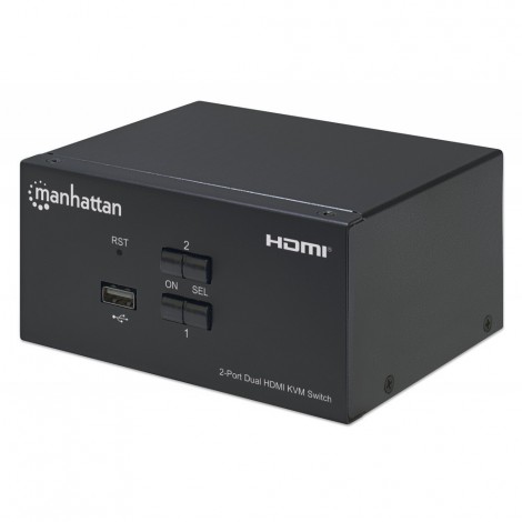 TECHly IDATA-KVM-HDMI2U 2 Porte Switch KVM HDMI USB 3840 x 2160 Pixel