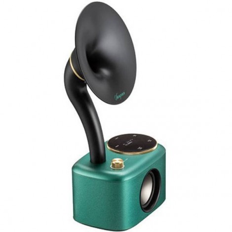 Sangean CP-100D Gramophone Radio da tavolo DAB+, FM AUX, Bluetooth, DAB+, FM, USB Touchscreen, ricaricabile Turchese