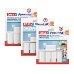 POWERSTRIPS® Clip per cavi Powerstrips ® Bianco Contenuto: 15 pz.