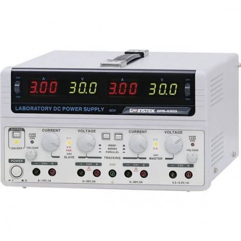 GW Instek GPS-4303-E Alimentatore da laboratorio regolabile 0 - 30 V/DC 0 - 3 A 200 W Num. uscite 4 x