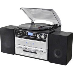 Sistema stereo AUX, Bluetooth, CD, DAB+, Cassette, Giradischi, Radioregistratore, SD, FM, USB,