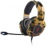 ARMY THOR Cuffia Headset per Gaming Jack 3,5 mm, USB Filo, Stereo Cuffia Over Ear Nero, Arancione,