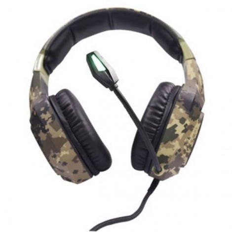 ARMY THOR Cuffia Headset per Gaming Jack 3,5 mm, USB Filo, Stereo Cuffia Over Ear Nero, Verde