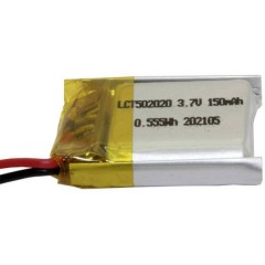 Micro batteria ricaricabile LiPo (L x L x A) 20 x 20 x 5 mm