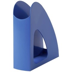7,6x25,6x23,9 cm (BxHxT) DIN A4 DIN C4 Porta riviste DIN A4, DIN C4 Blu Plastica riciclata 1.00 pz.