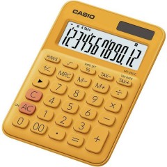 Calcolatrice da tavolo Arancione Display (cifre): 12 a energia solare, a batteria (L x A x P) 105 x 23