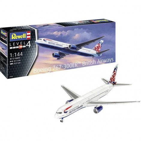 Aeromodello in kit da costruire RV 1:144 Boeing 767-300ER British Airways Chelsea Rose 1:144
