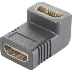 HDMI Adattatore [1x Presa HDMI - 1x Presa HDMI] Nero Contatti connettore dorato 0.00 m