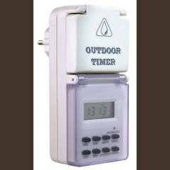 Timer a spina analogico digitale Settimanale 3500 W IP44