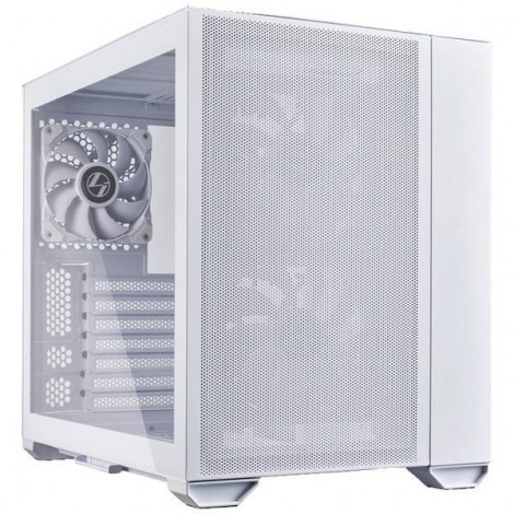 Lian Li Mini-Tower PC Case da gioco, Contenitore Bianco