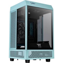 Thermaltake The Tower 100 Turquoise Mini-Tower PC Case Turchese finestra laterale