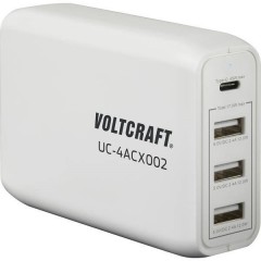 VOLTCRAFT UC-4ACX002 Caricatore USB Presa di corrente Corrente di uscita max. 3400 mA 4 x USB, presa USB-C™