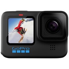 GoPro HERO 10 Black Actioncam - 5K / 60 BpS Action camera Touch screen, WLAN, GPS, Stabilizzatore di immagine,