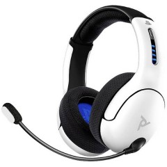 Cuffia Headset per Gaming USB Senza filo Cuffia Over Ear Bianco Stereo
