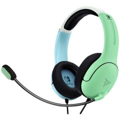 Cuffia Headset per Gaming USB Filo Cuffia Over Ear Blu, Verde
