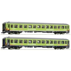 Kit di 2 vagoni passeggeri H0, Flixtrain (DC) 74193