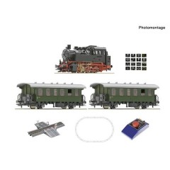 Kit di avviamento analogico H0 locomotiva a vapore BR 80 con treno passeggeri 51161