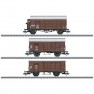 Kit di 3 vagoni merci H0 per la serie 1020 dellOBB
