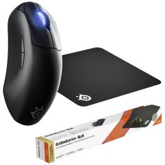 Prime Wireless, QcK Large Bundle Mouse da gioco Senza fili Ottico Nero 6 null 18000 dpi Ergonomico,
