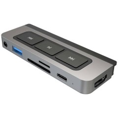 1 Porta USB-C™ (USB 3.1) Multiport Hub Grigio, Argento