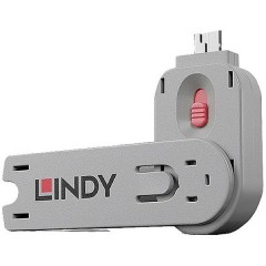 Chiave per porta USB-A Lindy Rosa 40620