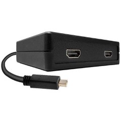 Mini-DisplayPort / HDMI Convertitore [1x Spina Mini DisplayPort - 2x Presa HDMI] Nero