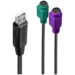 USB 1.1 Convertitore [1x Spina A USB 1.1 - 2x Spina PS/2]
