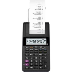 Calcolatrice da tavolo scrivente Nero Display (cifre): 12 a batteria, rete elettrica (opzionale) (L x A