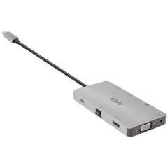 9 Porte USB 3.1 Gen 1-Hub con connessione di rete integrata, Con lettore di schede SD incorporato, con