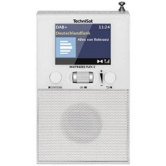 DIGITRADIO FLEX 2 Radio a spina DAB+, FM Bluetooth, DAB+, FM incl. Speaker box, Funzione allarme Bianco