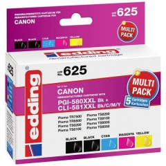 Cartucce combo pack Compatibile sostituisce Canon PGI-580XXLBK/CLI Nero, ciano, magenta, giallo EDD-625