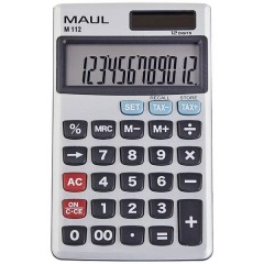 M 12 Calcolatrice tascabile Grigio Display (cifre): 12 a batteria, a energia solare