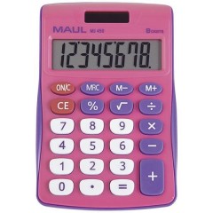 MJ 450 Calcolatrice da tavolo Rosa Display (cifre): 8 a batteria, a energia solare (L x A) 113 mm x 72 mm