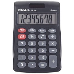 MJ 450 Calcolatrice da tavolo Nero Display (cifre): 8 a batteria, a energia solare (L x A) 113 mm x 72 mm