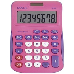 MJ 550 Calcolatrice da tavolo Rosa Display (cifre): 8 a batteria, a energia solare (L x A) 155 mm x 11 mm