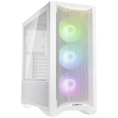 LANCOOL II Mesh C RGB Snow Edition Midi-Tower PC Case, PC Case da gioco Bianco 3 ventole LED pre-montate,