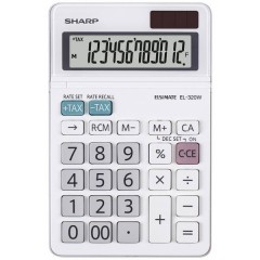 Calcolatrice tascabile Bianco Display (cifre): 12 a batteria, a energia solare