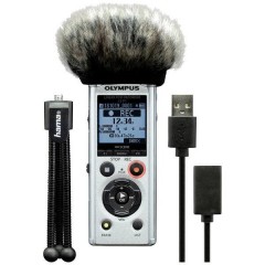 Registratore vocale digitale LS-P1 Podcaster Kit Tempo di registrazione (max.) 123 h Argento
