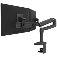 2 vie Supporto da tavolo per monitor 38,1 cm (15) - 63,5 cm (25) Ruotabile, Regolabile in altezza,