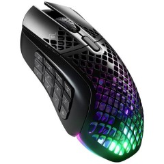 Aerox 9 Wireless Mouse da gioco Senza fili, Bluetooth® Ottico Nero 18 Tasti 18000 dpi Illuminato,