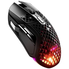 Aerox 5 Wireless Mouse da gioco Senza fili, Bluetooth® Ottico Nero 9 Tasti 18000 dpi Illuminato,