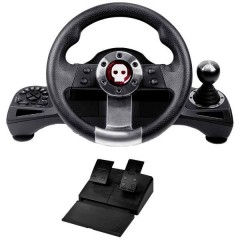 Pro Steering Wheel Volante PlayStation 4, Xbox One, Xbox Series S, Xbox Serie X, Nintendo Switch Nero incl.